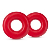 Набор из 2 красных эрекционных колец DONUT RINGS OVERSIZED - Blush Novelties - в Ельце купить с доставкой