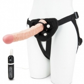 Регулируемые трусики с вибрирующей насадкой - 21 см. - Lux Fetish - купить с доставкой в Ельце