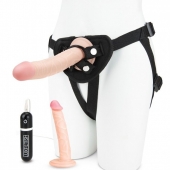 Регулируемые трусики с 2 насадками - 16 и 15 см. - Lux Fetish - купить с доставкой в Ельце