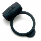 Темно-серое эрекционное кольцо Vibrating Love Ring с вибрацией - Fifty Shades of Grey - в Ельце купить с доставкой