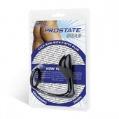 Стимулятор простаты с фиксацией эрекционным кольцом Prostate Gear - BlueLine - в Ельце купить с доставкой