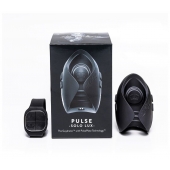 Темно-серый инновационный мужской осциллятор PULSE SOLO LUX с пультом ДУ - Hot Octopuss - в Ельце купить с доставкой