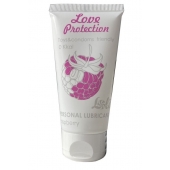 Лубрикант на водной основе с ароматом малины Love Protection Raspberry - 50 мл. - Lola Games - купить с доставкой в Ельце