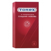 Презервативы Torex  Сладкая любовь  с ароматом клубники - 12 шт. - Torex - купить с доставкой в Ельце