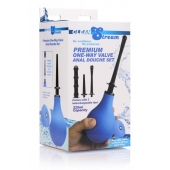 Анальный душ с 3 насадками Premium One-way Valve Anal Douche Set - XR Brands - купить с доставкой в Ельце