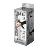 Пояс-трусики с насадкой Glamour - 17 см. - LOVETOY (А-Полимер) - купить с доставкой в Ельце