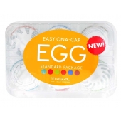 Набор из 6 мастурбаторов Tenga EGG Easy Beat с различным рельефом - Tenga - в Ельце купить с доставкой