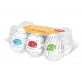 Набор из 6 мастурбаторов Tenga EGG Easy Beat с различным рельефом - Tenga - в Ельце купить с доставкой