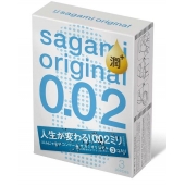 Ультратонкие презервативы Sagami Original 0.02 Extra Lub с увеличенным количеством смазки - 3 шт. - Sagami - купить с доставкой в Ельце