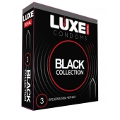 Черные презервативы LUXE Royal Black Collection - 3 шт. - Luxe - купить с доставкой в Ельце