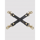Черный фиксатор для манжет Bound to You Faux Leather Hogtie - Fifty Shades of Grey - купить с доставкой в Ельце