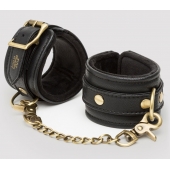 Черные наручники Bound to You Faux Leather Wrist Cuffs - Fifty Shades of Grey - купить с доставкой в Ельце