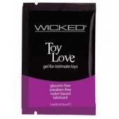 Лубрикант на водной основе для использования с игрушками WICKED Toy Love - 3 мл. - Wicked - купить с доставкой в Ельце