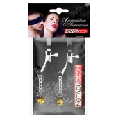 Оригинальные зажимы на соски с желтыми шариками - Notabu - купить с доставкой в Ельце