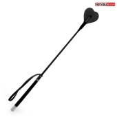 Черный стек с наконечником-сердечком - 54 см. - Notabu - купить с доставкой в Ельце