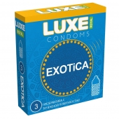 Текстурированные презервативы LUXE Royal Exotica - 3 шт. - Luxe - купить с доставкой в Ельце