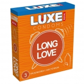 Презервативы с продлевающим эффектом LUXE Royal Long Love - 3 шт. - Luxe - купить с доставкой в Ельце
