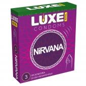 Презервативы с увеличенным количеством смазки LUXE Royal Nirvana - 3 шт. - Luxe - купить с доставкой в Ельце