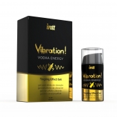 Жидкий интимный гель с эффектом вибрации Vibration! Vodka Energy - 15 мл. - INTT - купить с доставкой в Ельце