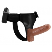 Страпон на трусиках с вибрацией Ultra Passionate Harness - 16 см. - Baile - купить с доставкой в Ельце