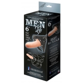 Телесный пустотелый харнесс MEN Style - 17,5 см. - LOVETOY (А-Полимер) - купить с доставкой в Ельце