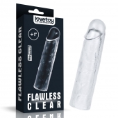 Прозрачная насадка-удлинитель Flawless Clear Penis Sleeve Add 1 - 15,5 см. - Lovetoy - в Ельце купить с доставкой