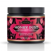 Пудра для тела Honey Dust Body Powder с ароматом клубники - 170 гр. - Kama Sutra - купить с доставкой в Ельце
