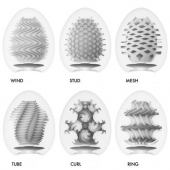 Набор из 6 мастурбаторов Tenga EGG IV с различным рельефом - Tenga - в Ельце купить с доставкой