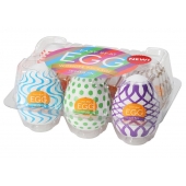 Набор из 6 мастурбаторов Tenga EGG IV с различным рельефом - Tenga - в Ельце купить с доставкой