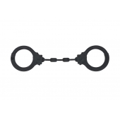 Черные силиконовые наручники Suppression - Lola Games - купить с доставкой в Ельце