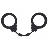 Черные силиконовые наручники Suppression - Lola Games - купить с доставкой в Ельце