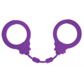 Фиолетовые силиконовые наручники Suppression - Lola Games - купить с доставкой в Ельце