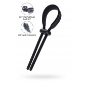 Черное эрекционное лассо на пенис Keb - A-toys - в Ельце купить с доставкой