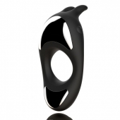Черное эрекционное кольцо с двумя моторами Zeus Dual Vibe Cock Ring - FeelzToys - в Ельце купить с доставкой