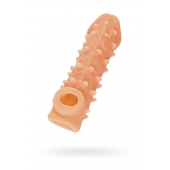 Телесная закрытая насадка с пупырышками Cock Sleeve Size M - 15,6 см. - KOKOS - в Ельце купить с доставкой