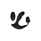 Черный вибромассажер простаты с эрекционным кольцом Strapped   Tapped - Zero Tolerance - в Ельце купить с доставкой