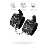 Черные оковы Anonymo из искусственной кожи - ToyFa - купить с доставкой в Ельце