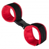 Красно-черные велюровые оковы Anonymo - ToyFa - купить с доставкой в Ельце