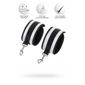 Серебристо-черные наручники Anonymo - ToyFa - купить с доставкой в Ельце