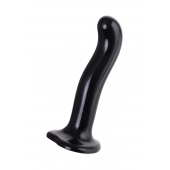Черный стимулятор для пар P G-Spot Dildo Size L - 19 см. - Strap-on-me - в Ельце купить с доставкой