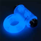 Голубое, светящееся в темноте эрекционное виброкольцо Lumino Play Vibrating Penis Ring - Lovetoy - в Ельце купить с доставкой