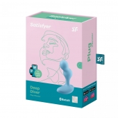 Голубой анальный вибростимулятор Deep Driver - 11,2 см. - Satisfyer - в Ельце купить с доставкой