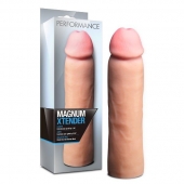 Телесная фаллическая насадка на пенис Magnum Xtender - 23 см. - Blush Novelties - в Ельце купить с доставкой