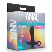 Черный анальный вибратор Silicone Vibrating Prostate Massager 01 - 10,8 см. - Blush Novelties - в Ельце купить с доставкой