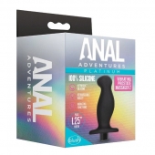 Черный анальный вибромассажёр Silicone Vibrating Prostate Massager 02 - 10,8 см. - Blush Novelties - в Ельце купить с доставкой