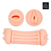 Двусторонний мастурбатор - ротик и вагина - Bior toys - в Ельце купить с доставкой