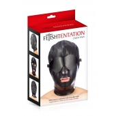 Маска-шлем с отверстием для рта и съемными шорами - Fetish Tentation - купить с доставкой в Ельце
