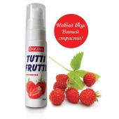 Гель-смазка Tutti-frutti с земляничным вкусом - 30 гр. - Биоритм - купить с доставкой в Ельце