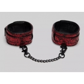 Красно-черные оковы Reversible Faux Leather Ankle Cuffs - Fifty Shades of Grey - купить с доставкой в Ельце