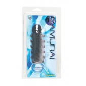 Дымчатая стимулирующая насадка с закрытой головкой SAMURAI PENIS SLEEVE BLACK - 14,5 см. - NMC - в Ельце купить с доставкой